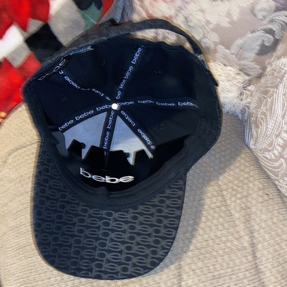 ♣️🩶♣️NWT BEBE All OverLogo 💯% Cotton Hat - Picture 8 of 16